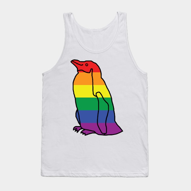 Pride Little Penguin Tank Top by ellenhenryart